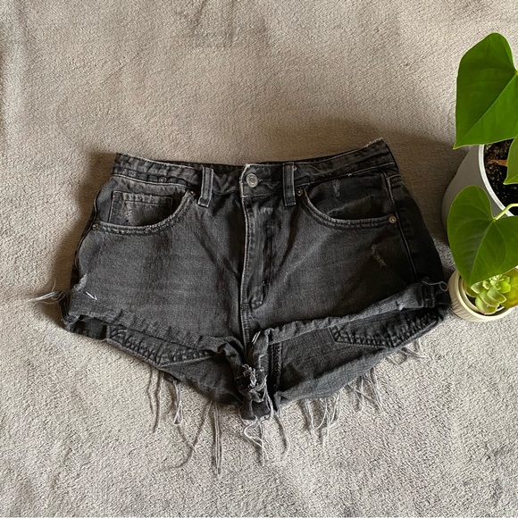Garage black Jean shorts size 26 - Picture 1 of 4